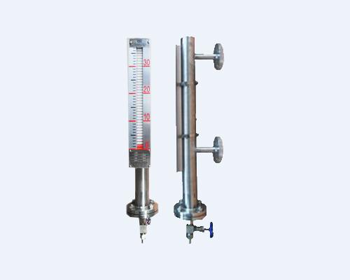 Magnetic float level meter